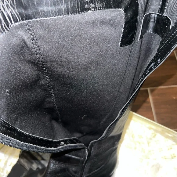 NWT Black Leather Riding Boots - Picture 5 of 5